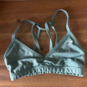 green gymshark minimal bra